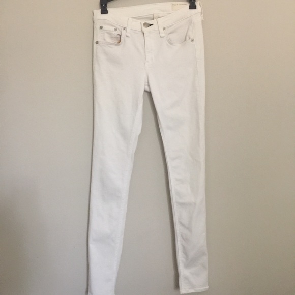rag & bone Denim - Rag & Bone The Skinny Jean In White- Size 26